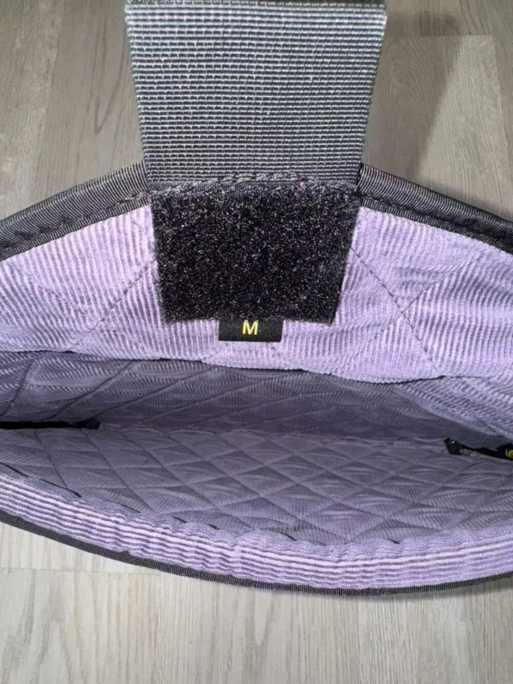 Timbuk2 Red Quilted Laptop Sleeve Medium - Purple Corduroy Lining - MacBook Pro